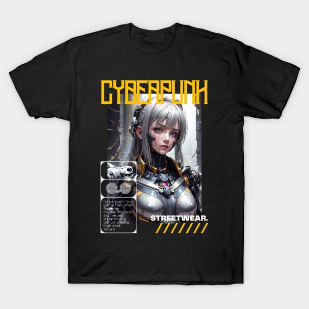 Mechanical Vengeance: Anime Tales of Bloodthirsty Robotic Retribution T-Shirt by neargads